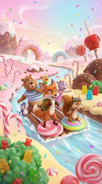 《糖果王国历险》高清动画视频海报